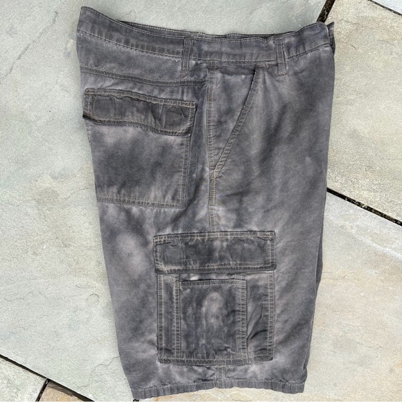 Reworked Y2K Black Grey Gorpcore Utility Ripstop Cargo Shorts Upcycled - Picture 5 of 6